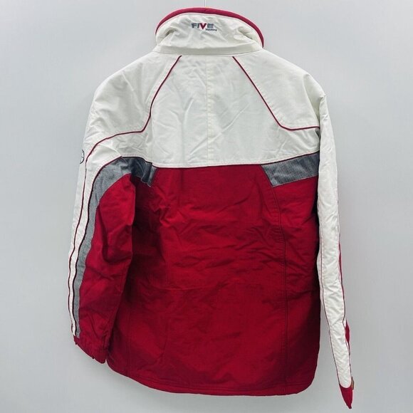Five Seasons Womens Size 38 Longline Reflective Winter Snow Ski Jacket in Red - Picture 3 of 10